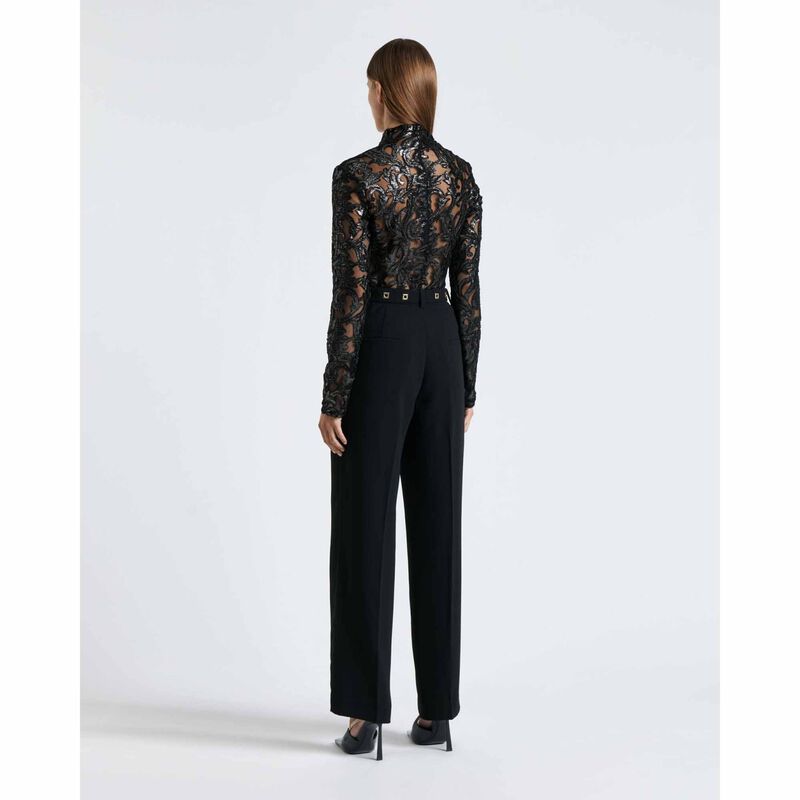 Cue Tapestry Lurex Long Sleeve Top image number 1